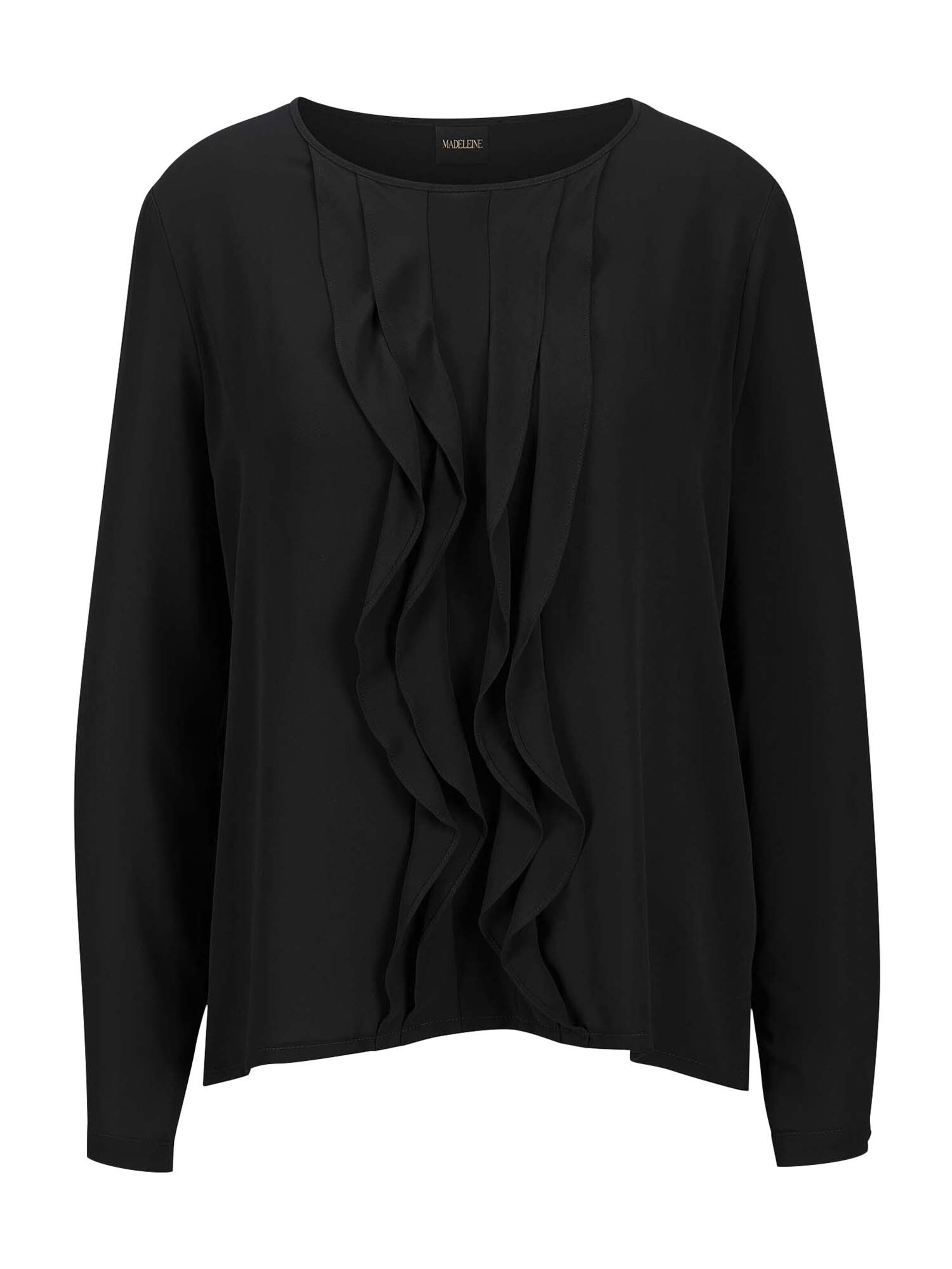 MADELEINE Blouse in Zwart: voorkant