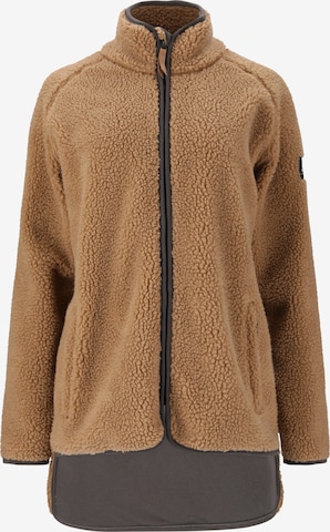 Whistler Athletic Fleece Jacket 'Tekapo' in Brown: front