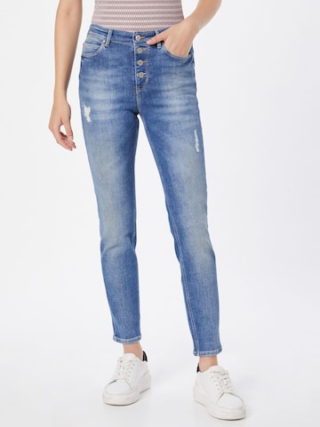 GUESS - Skinny Vaquero en azul: frente