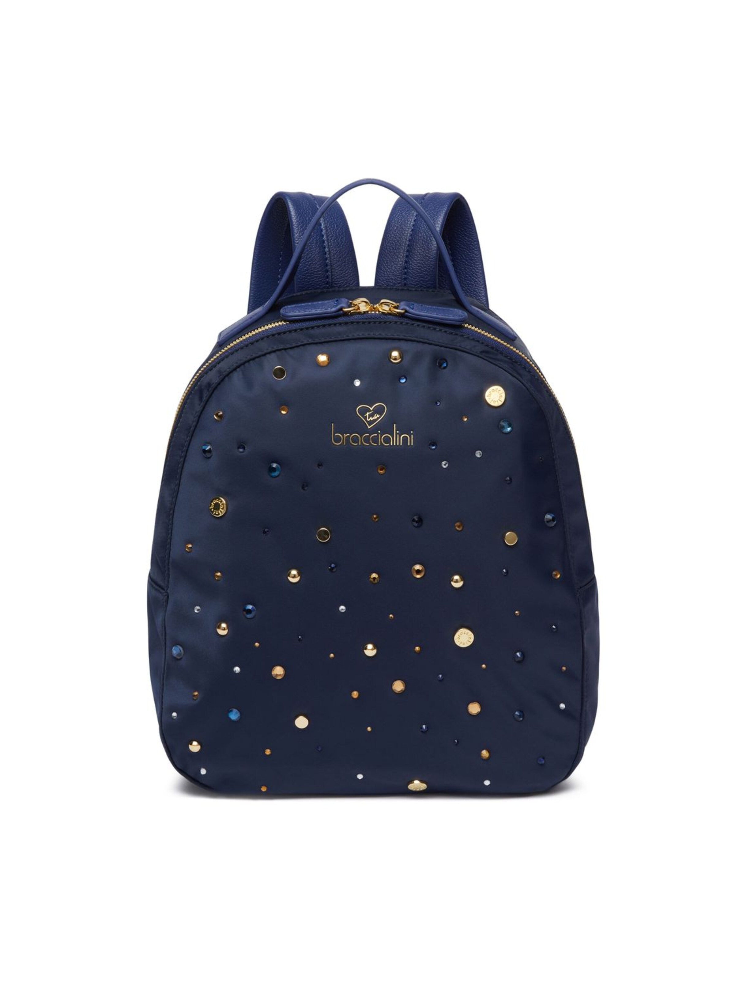 Braccialini Rucksack 'Beth Strass'‌‌ in Blau: Vorderseite