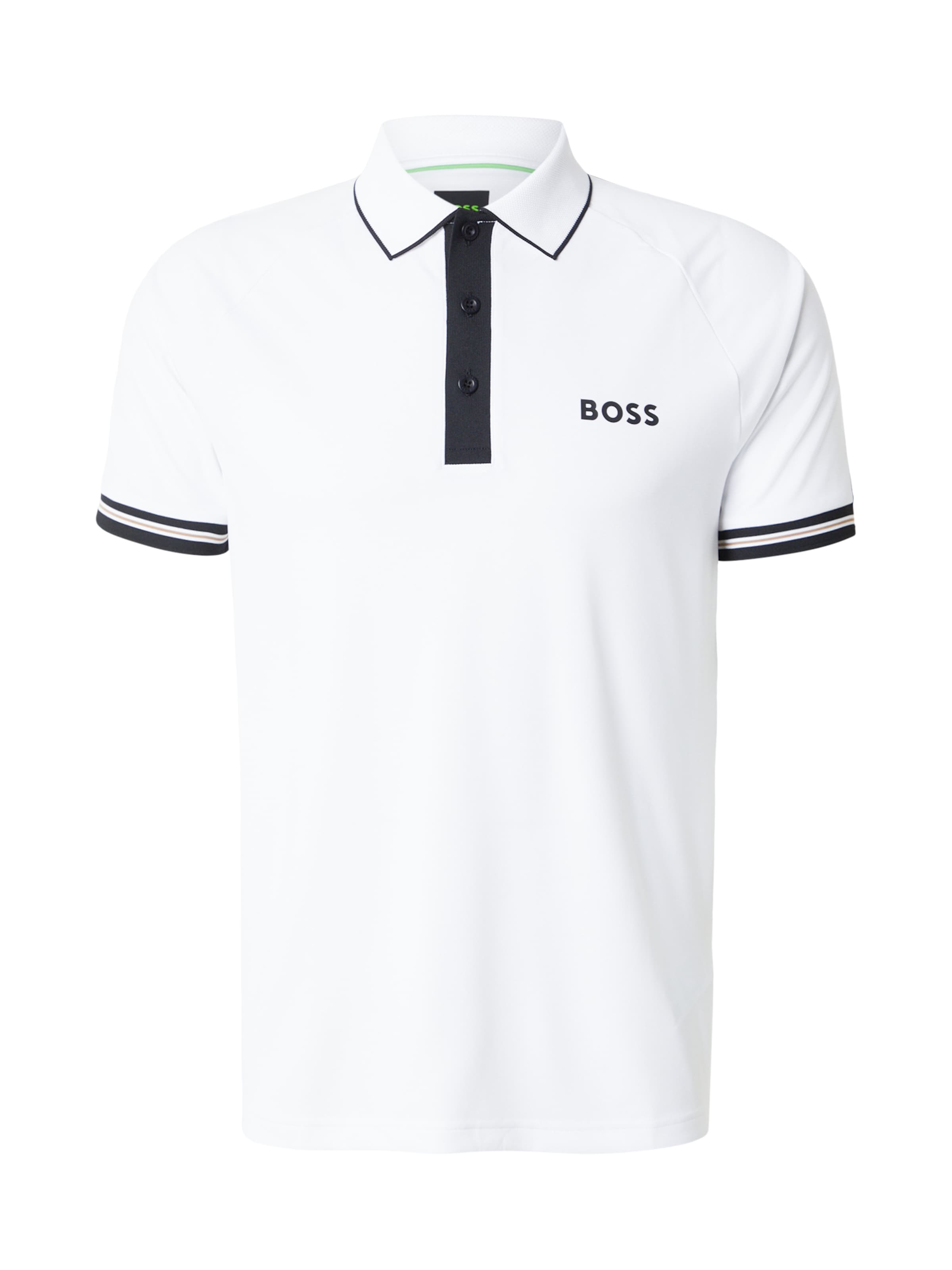 balta BOSS Sportiniai marškinėliai: priekis