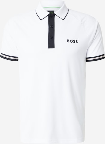 balta BOSS Sportiniai marškinėliai: priekis