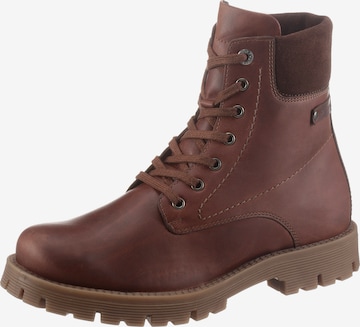 JOSEF SEIBEL Lace-Up Boots 'Cheston' in Brown: front