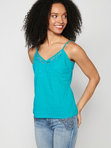 KOROSHI Top in Blauw