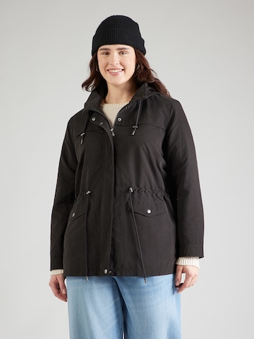 ONLY Carmakoma Přechodná bunda 'CARMONICA' – černá: přední strana