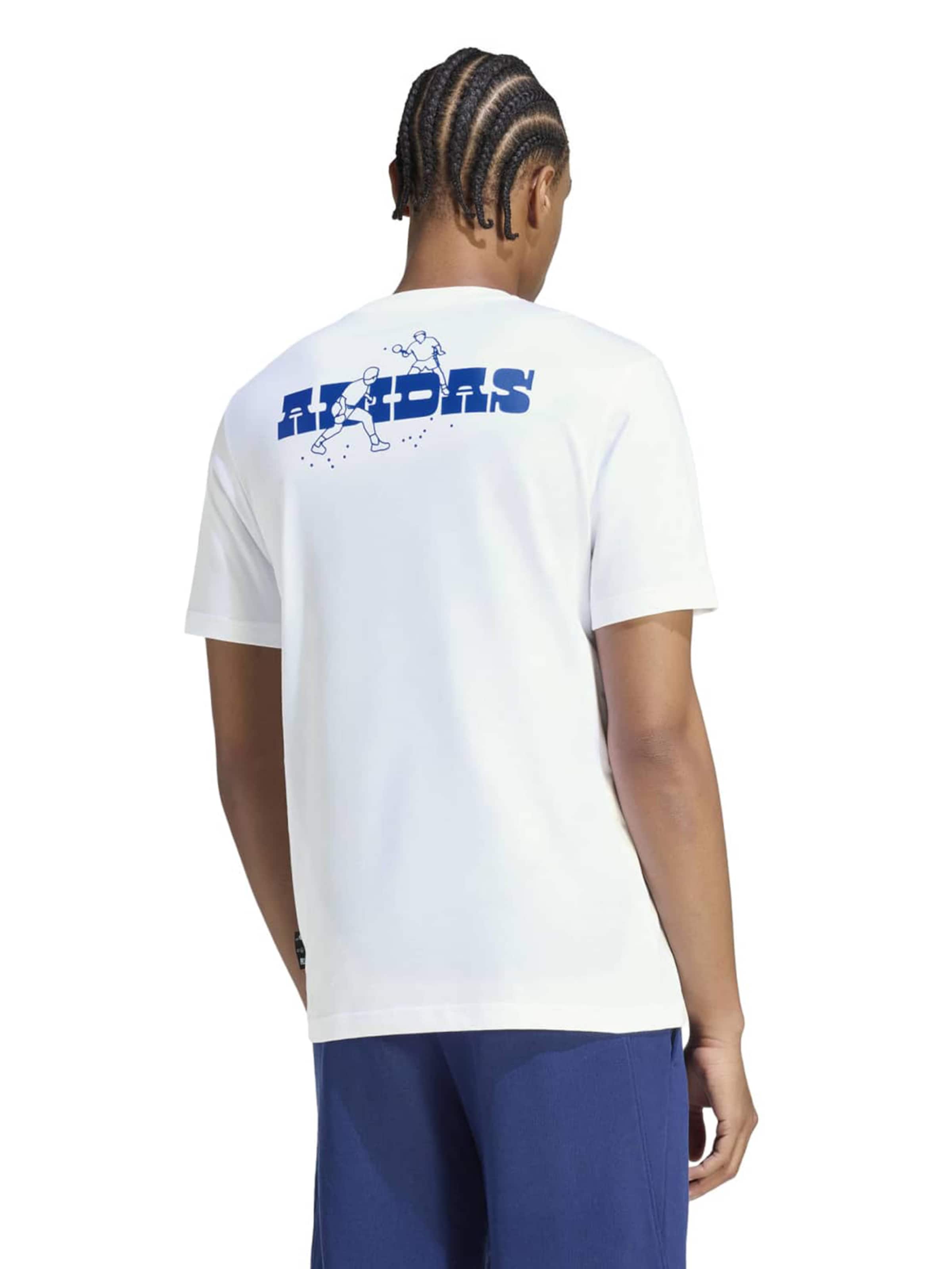 balta ADIDAS SPORTSWEAR Sportiniai marškinėliai 'NOV PONG': priekis