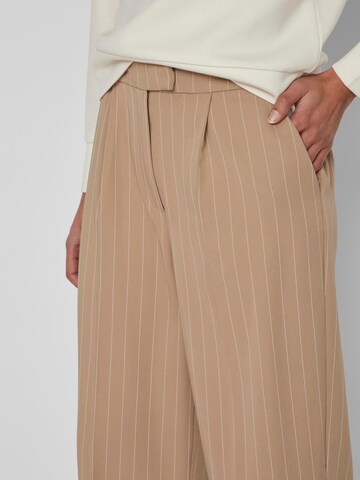 VILA Wide Leg Laskoshousut 'Darka' värissä beige