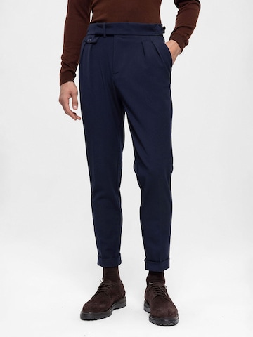 Antioch Slimfit Broek in Blauw: voorkant