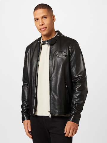 DIESEL Between-Season Jacket 'METAL' in Black: front