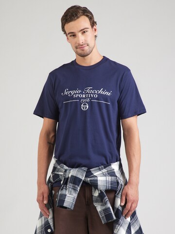 Sergio Tacchini T-Shirt 'GENNARO' in Blau: Vorderseite