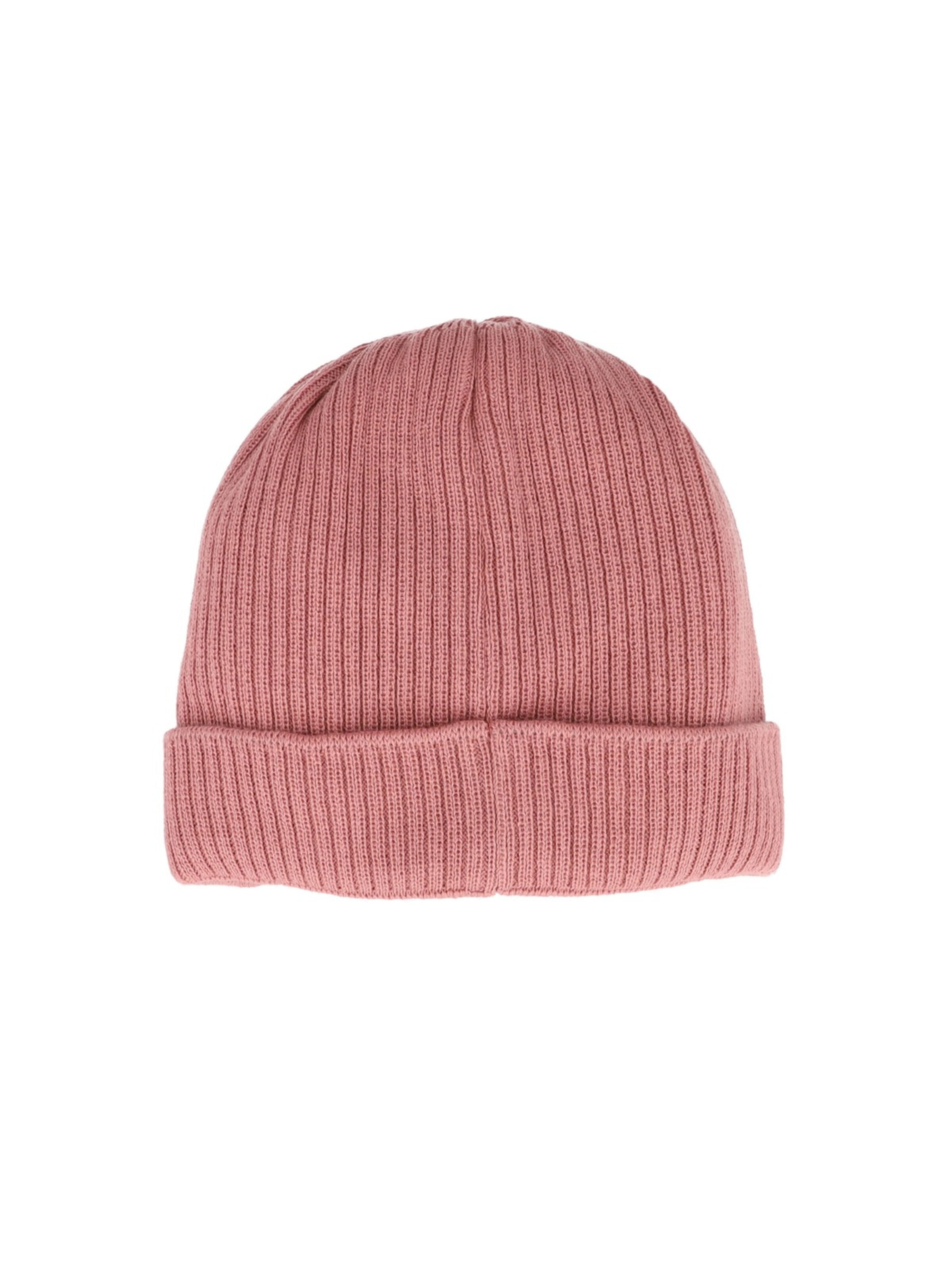 MAXIMO Beanie 'GOTS MINI-Mütze, Rippe Umschlagrand, Baumwollfleecefutter' in Pink
