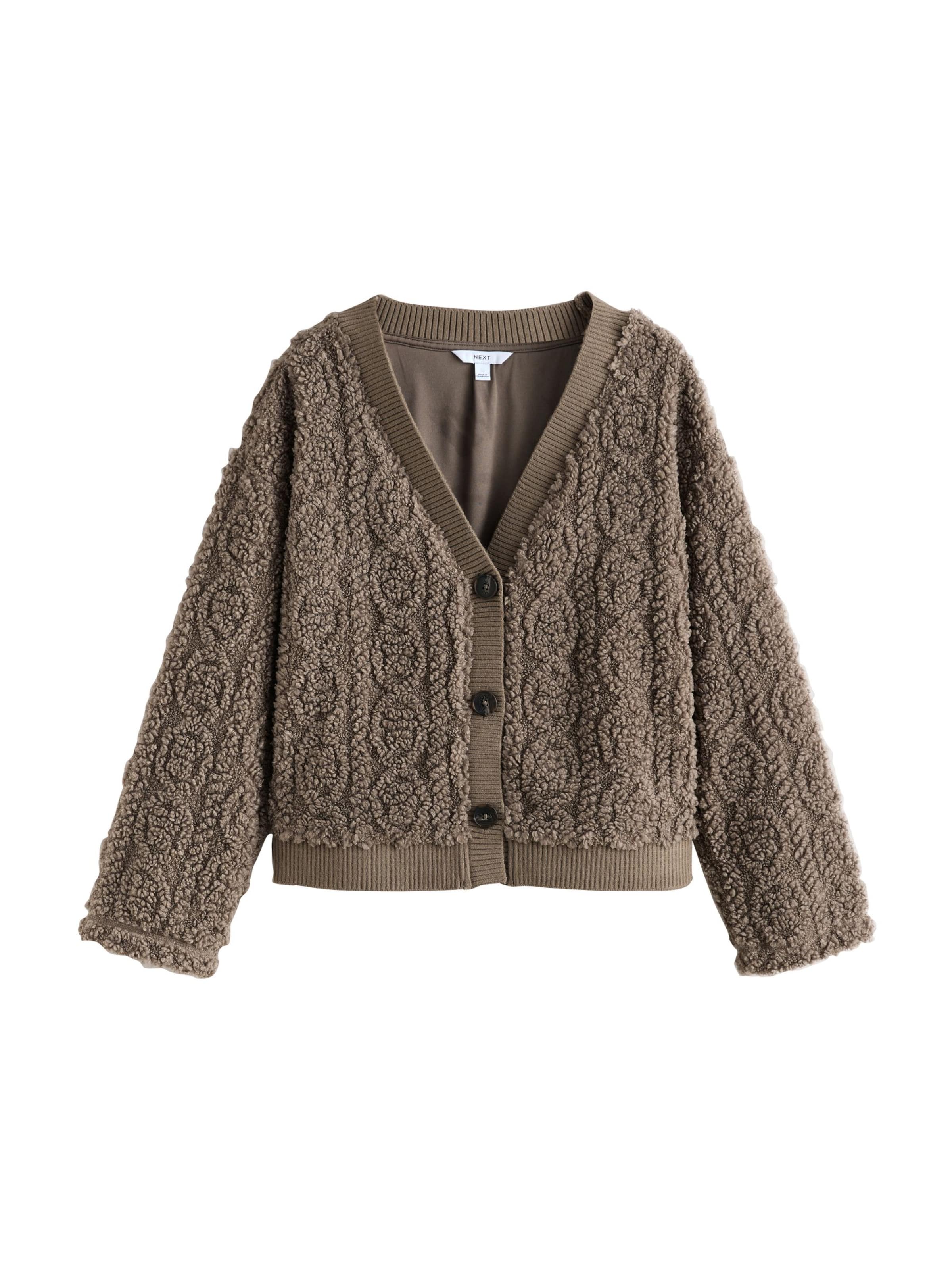 Next Поларено яке в кафяво: отпред