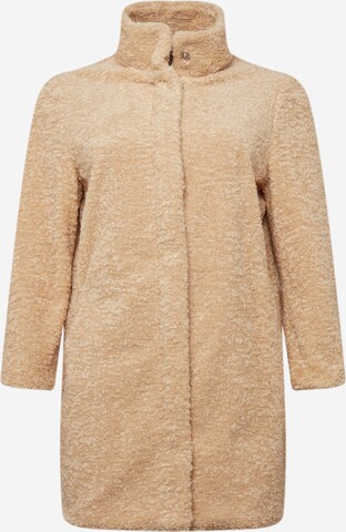 Manteau mi-saison Esprit Curves en beige : devant