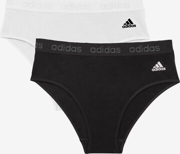 Pantaloncini intimi sportivi 'Sport Solid Cotton' di ADIDAS SPORTSWEAR in nero: frontale