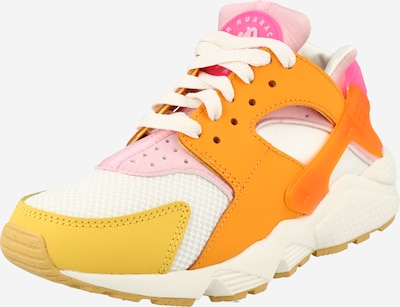 Nike Sportswear Baskets basses 'Huarache' en jaune foncé / orange / rose / blanc, Vue avec produit
