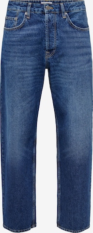 Only & Sons Loosefit Jeans i blå: forside