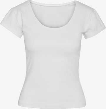 Noisy may T-shirt 'NMADRIANA' i vit: framsida