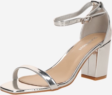 GLAMOROUS Remmisandaalit värissä hopea: etupuoli