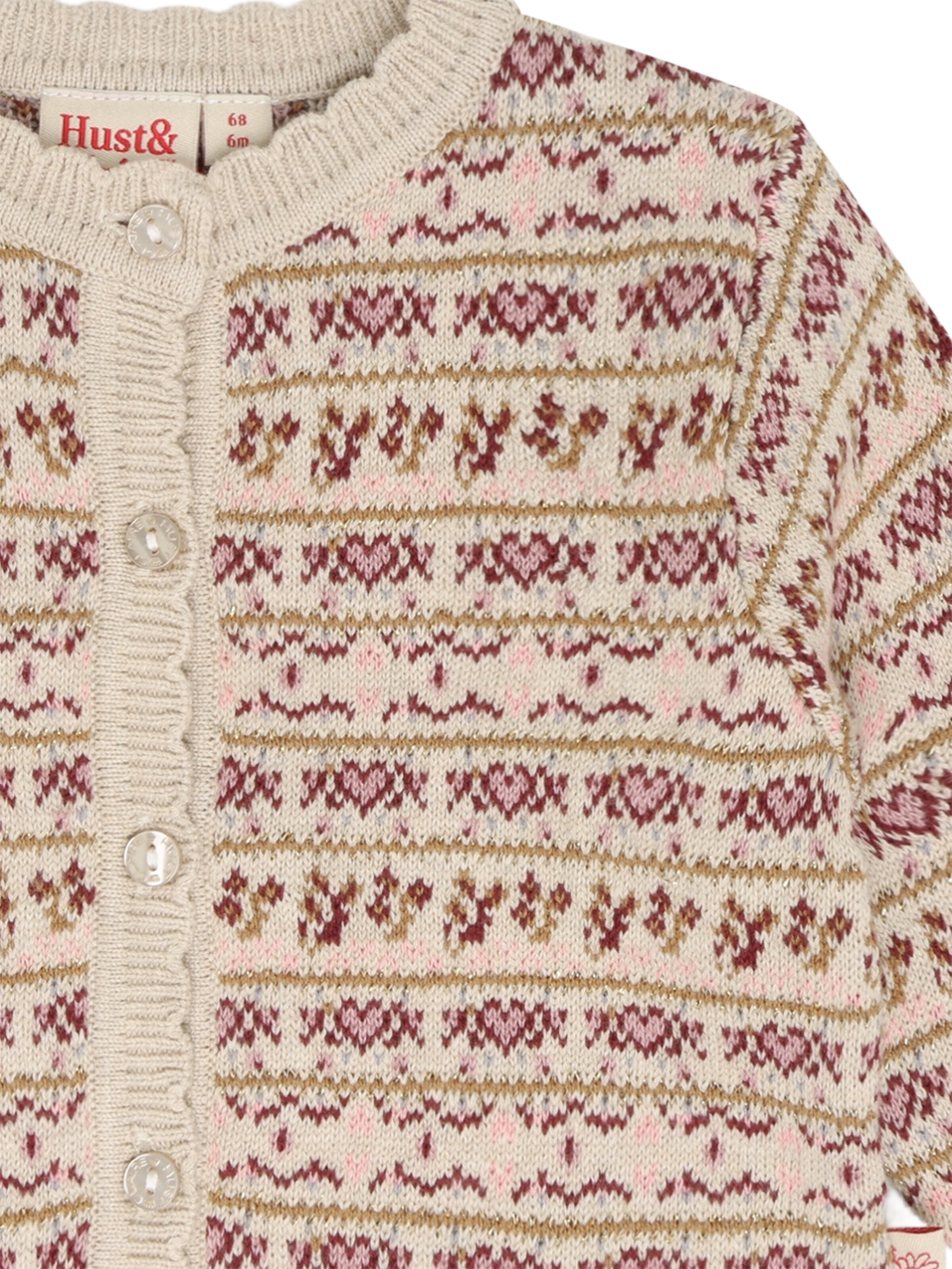 Hust & Claire Strickjacke 'Cilja' in Beige