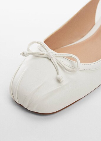 MANGO Ballet Flats 'lago' in White