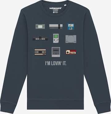 Sweat-shirt ' Videogames ' Watapparel en gris : devant