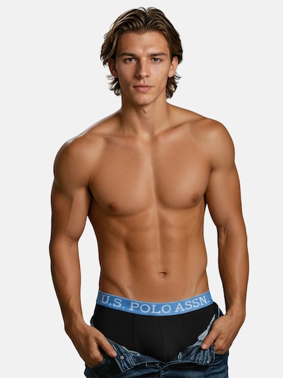 U.S. POLO ASSN. Boxer shorts in Light blue / Black / White, Item view