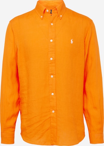 Coupe regular Chemise Polo Ralph Lauren en orange : devant