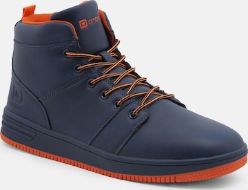 Baskets hautes Ombre en bleu : devant