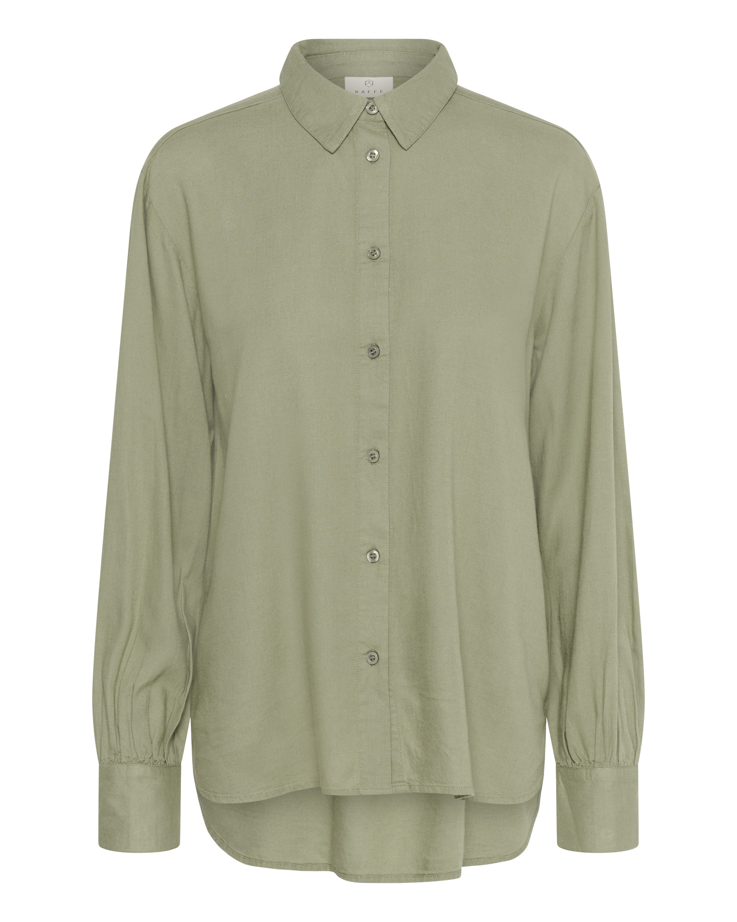 Kaffe Blouse in Groen: voorkant