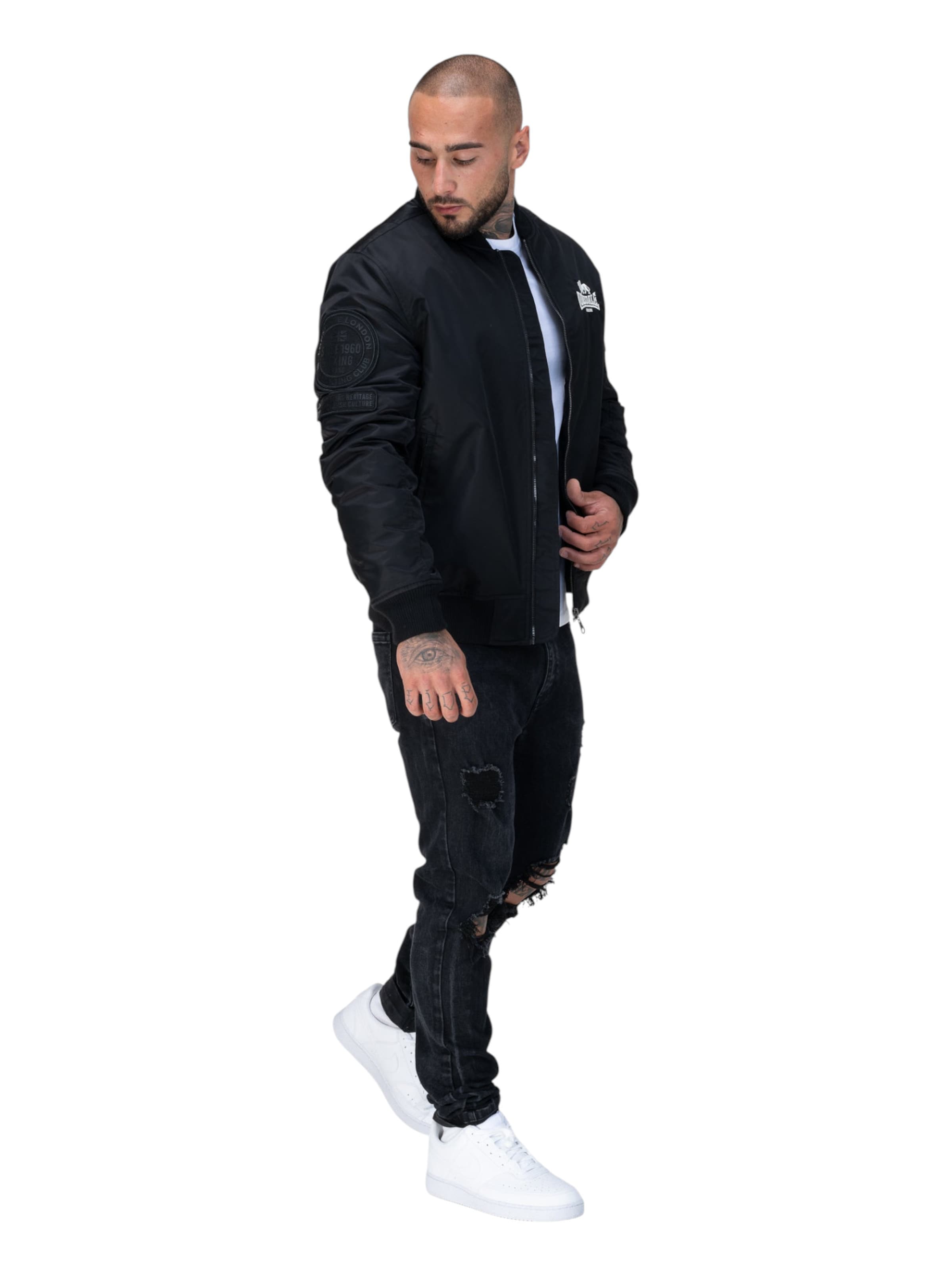 LONSDALE Зимно яке 'Ludford' в черно