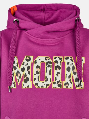 salzhaut Sweatshirt 'Sünn - Moin' in Lila: voorkant
