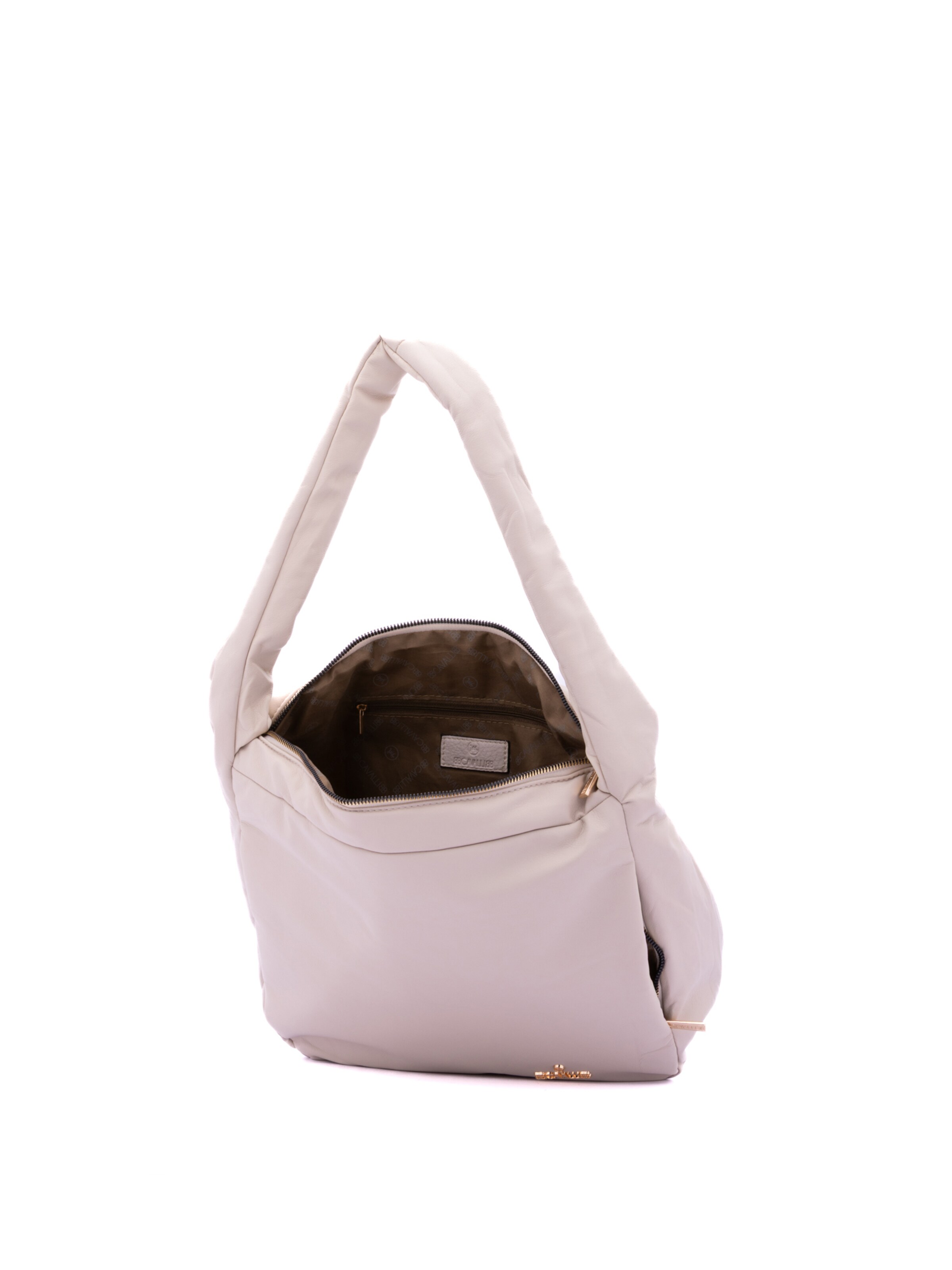 Borsa a spalla 'Borsa a Spalla Donna B Cavalli Tessuto Zip Tasche Laterali 33x30x12 cm' di B. Cavalli in beige