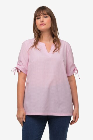 Ulla Popken Blouse in Roze: voorkant