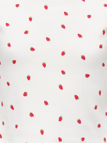 ONLY GIRLS Koszulka 'KOGBELLA' w kolorze biały