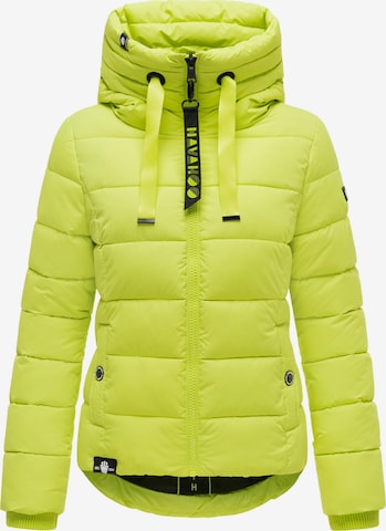 NAVAHOO Winter Jacket 'Amayaa' in Green: front