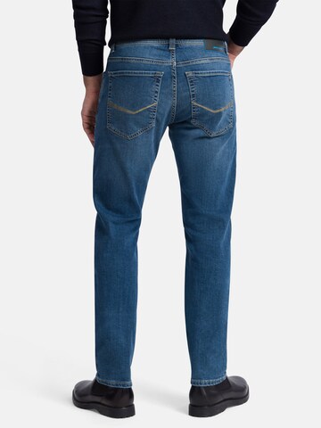 PIERRE CARDIN Regular Jeans 'Green Rivet' in Blauw