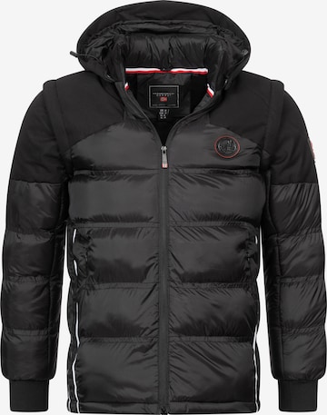 Geographical Norway Winterjacke in Schwarz: predná strana