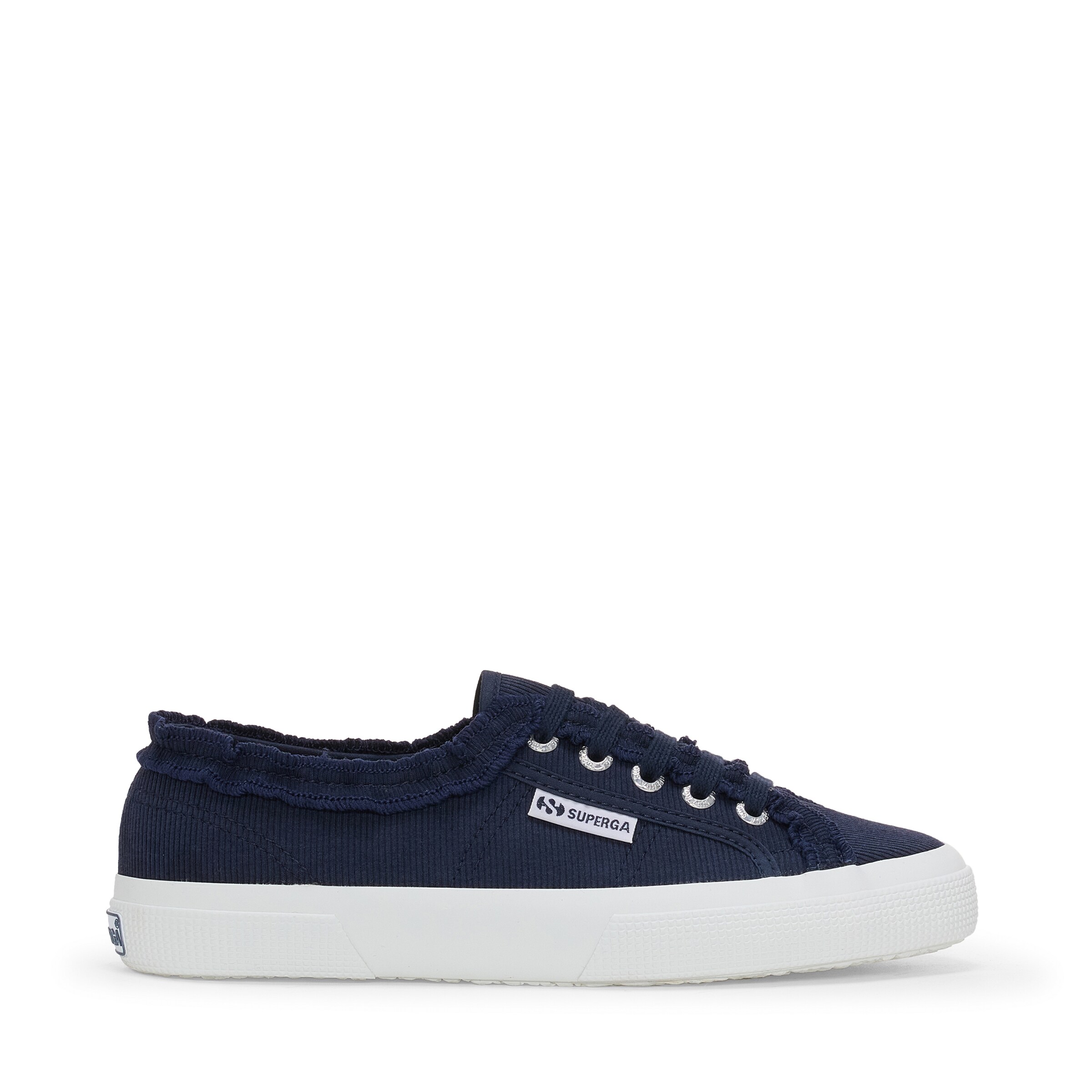 Baskets basses SUPERGA en bleu : devant