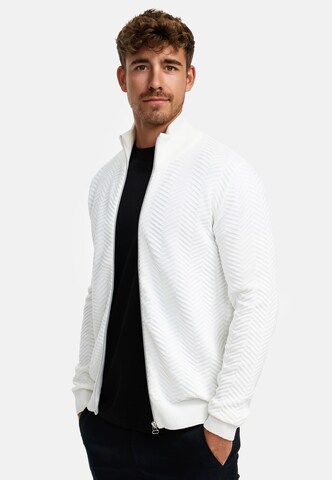 Kronstadt Gebreid vest 'Carlo' in Wit
