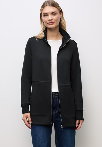 STREET ONE Sweatjacke in Schwarz