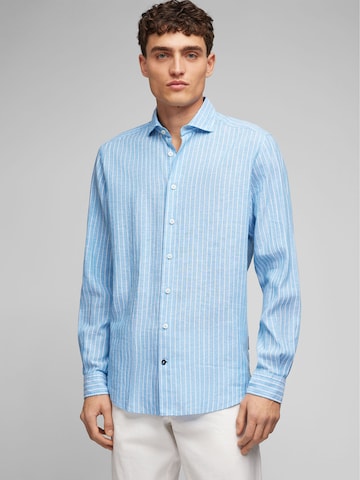 Coupe regular Chemise HECHTER PARIS en bleu : devant