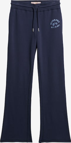 Superdry Loose fit Pants in Blue: front