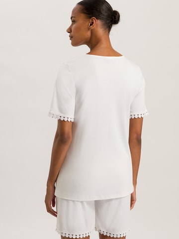 Hanro Short Pajama Set ' Rosa ' in White