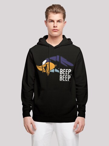 Sweat-shirt 'Looney Tunes Road Runner Beep Beep' F4NT4STIC en noir : devant