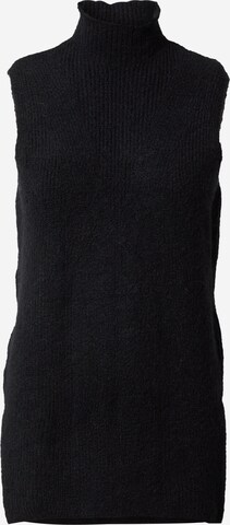 River Island Knitted Top in Black: front