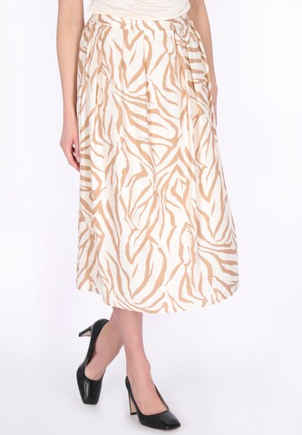 usha BLACK LABEL Rok 'Festival' in Beige: voorkant