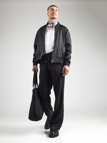 Karl Lagerfeld Loosefit Hose in Schwarz