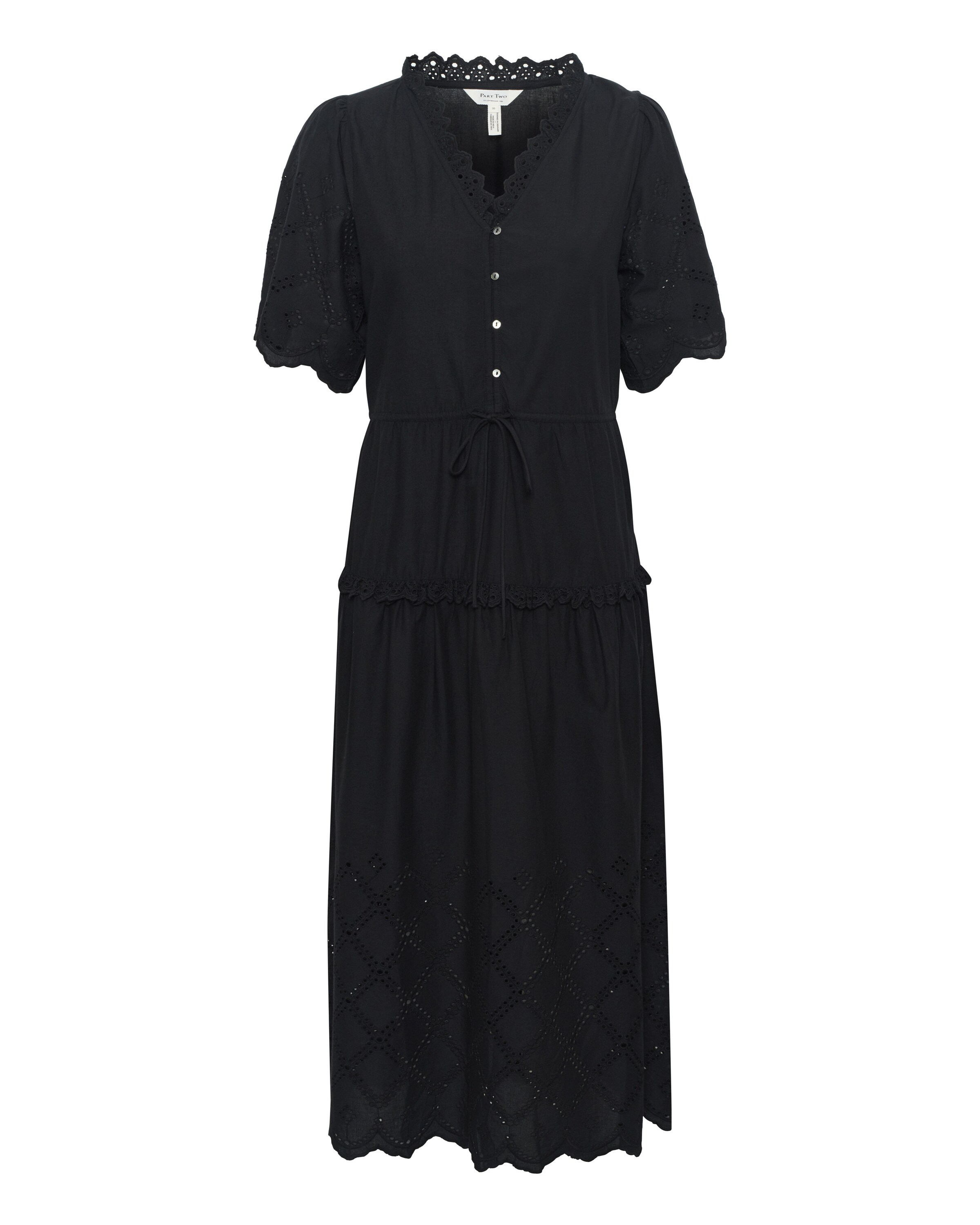 Part Two Jurk 'Rikkemai' in Zwart: voorkant