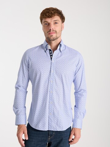 Slim fit Camicia business 'Marco Polo' di 7Camicie in bianco: frontale