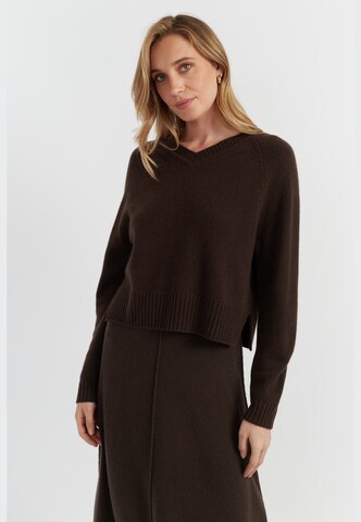Chinti & Parker Svetr 'Pure Cashmere' – hnědá: přední strana
